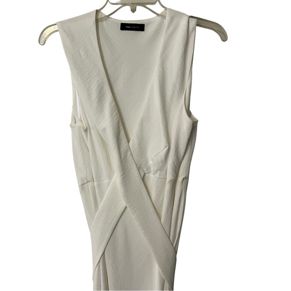 Cop Copine Lagenlook Sleeveless Spiona Robe Crepey Dress US Large White - Picture 2 of 15